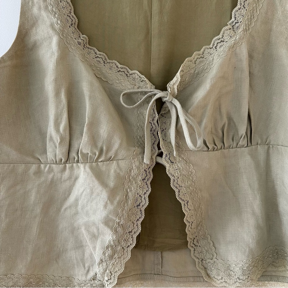 Reformation Rosalie Linen Top - Picture 3 of 7